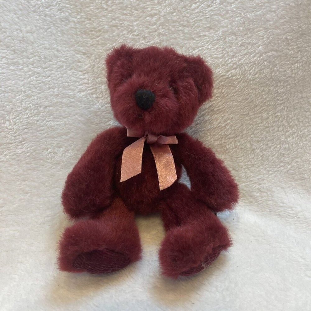 Russ Bears From The Past 7" Rhapsody‎ Burgundy Bear w/ Pink Bow